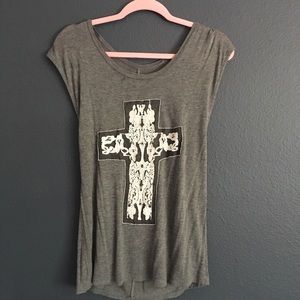 Gray Cross Shirt